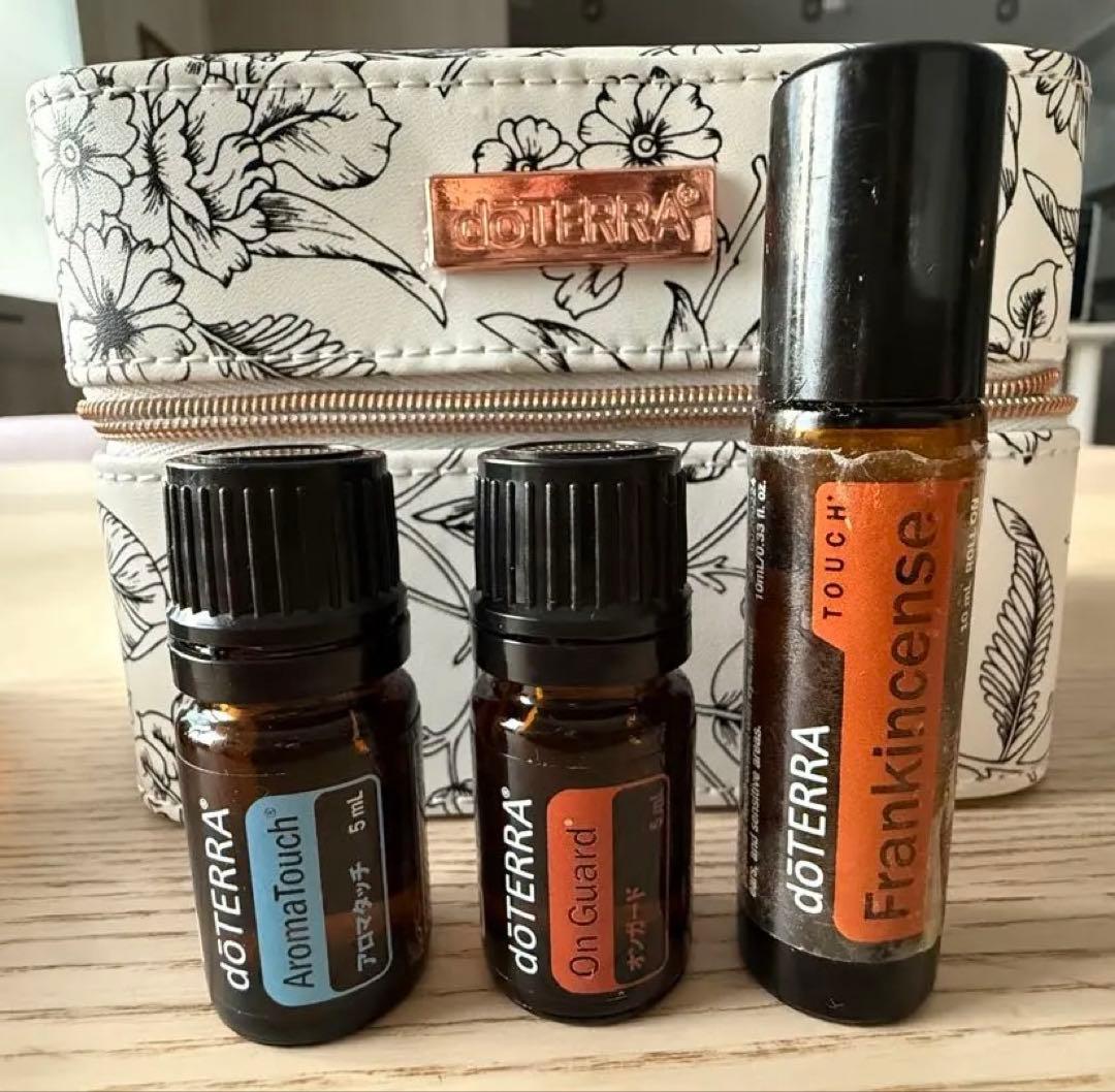 doTERRA エッセンシャル中古オイルセット&バニティケース ポーチ 限定品