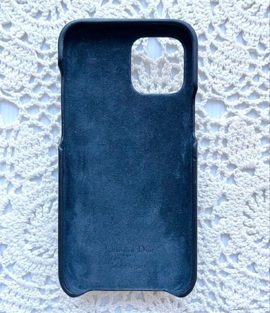 極美品Dior iPhoneケース　12プロMAX オブリーク　サドル