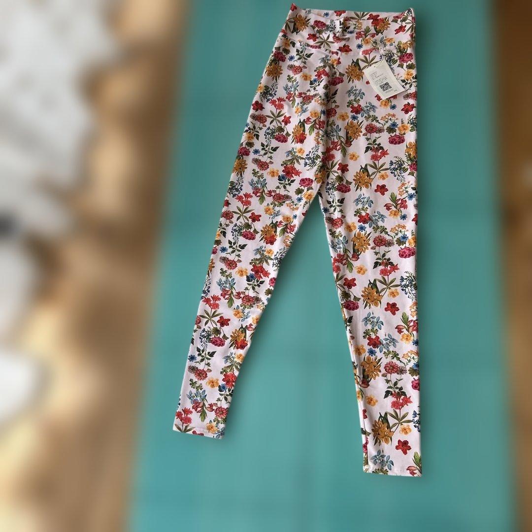 オ*魚様 リンダワークス　フリージア 花柄 ヨガレギンス新品未使用