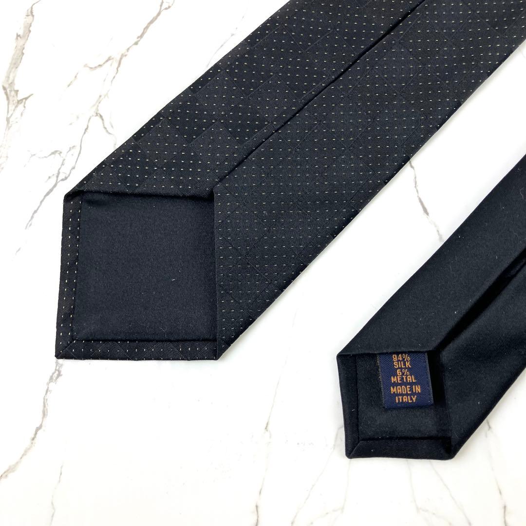 candy　極美品　ルイヴィトン　ネクタイ　チェンジタイ　ダミエ　メタル混