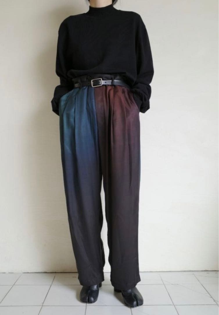 stein-シュタインのグラデーションのワイドイージートラウザーズ　Sサイズ