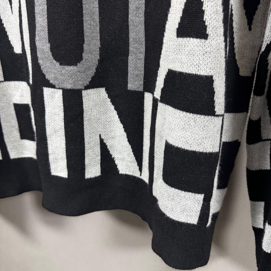 新品 muta MARINE BIG LETTERS モックネックセーター