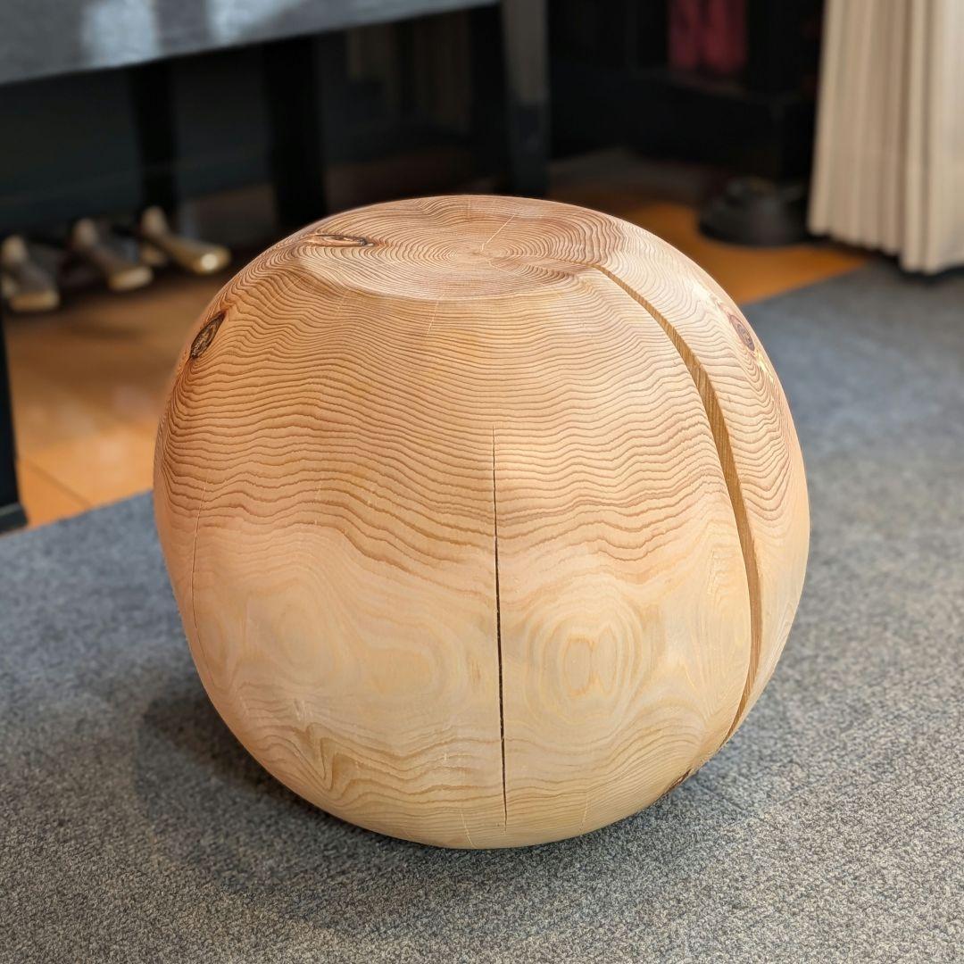 Riwa　天然ヒバ　丸型　高さ約30.5cm