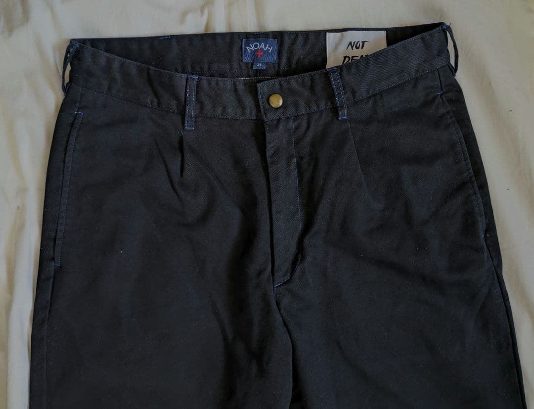 noah nyc チノパン ブラック 32 スラックス トラウザー