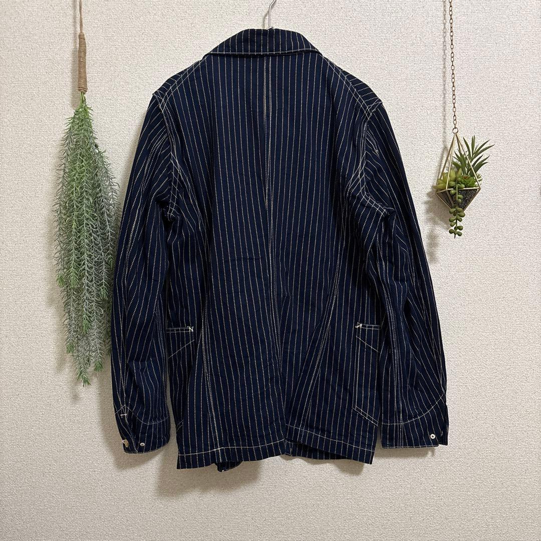 ⭐️紋次郎様　MARKAWARE ネイビー ストライプ カバーオール