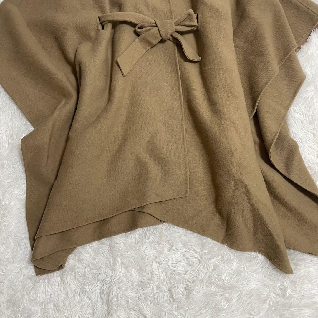 アニュアンス　anuans ウールポンチョコート　ブラウン　F