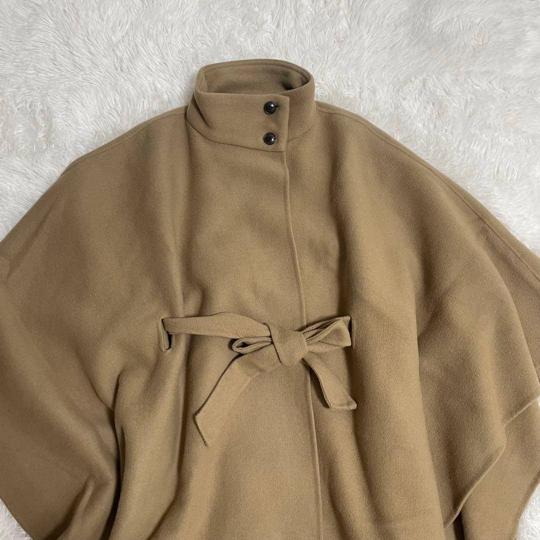 アニュアンス　anuans ウールポンチョコート　ブラウン　F