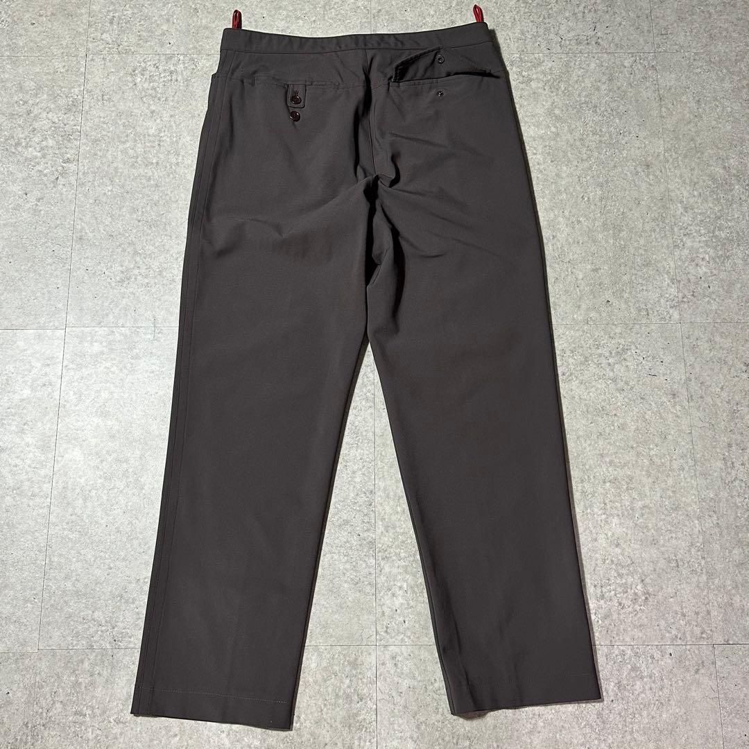 PRADA ブラウン ナイロン スラックス ストレッチ 50