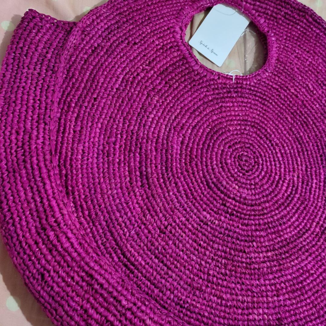 緊急タイムセール✨ル ヴォヤージュ エン パニエ♥エラフィアサークルバッグ