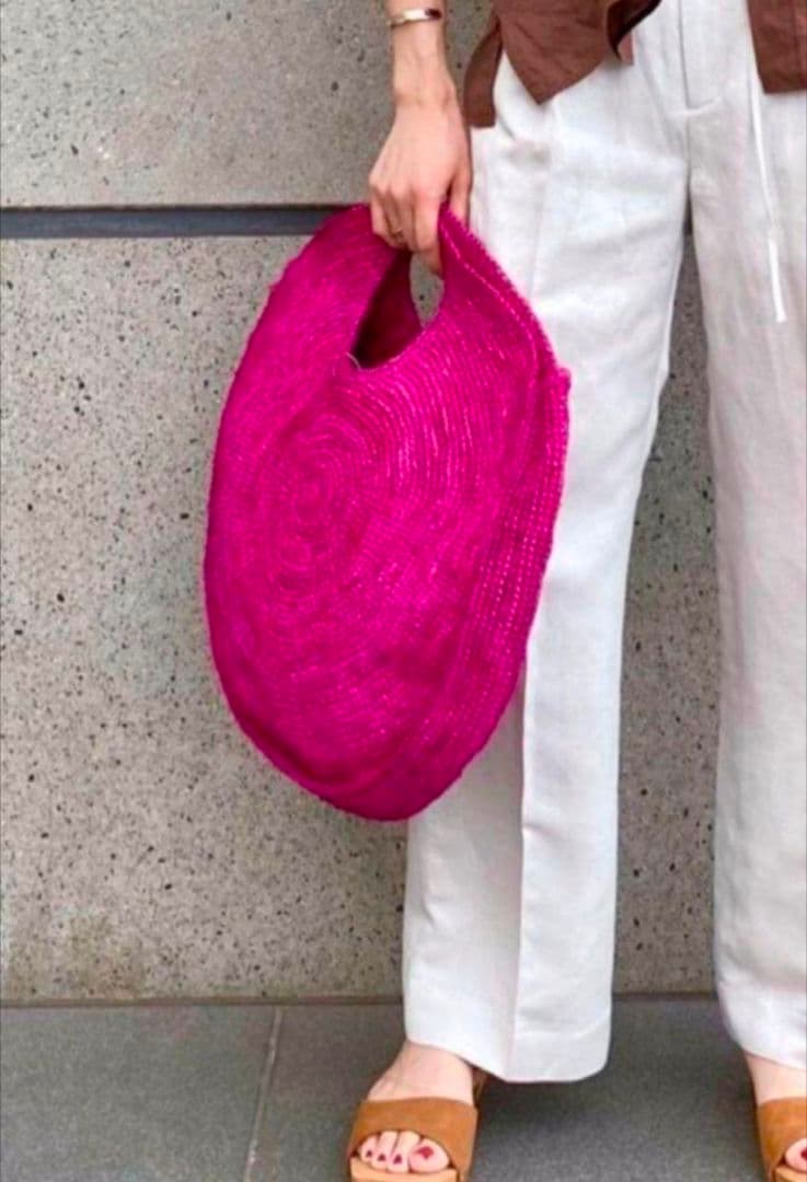 緊急タイムセール✨ル ヴォヤージュ エン パニエ♥エラフィアサークルバッグ