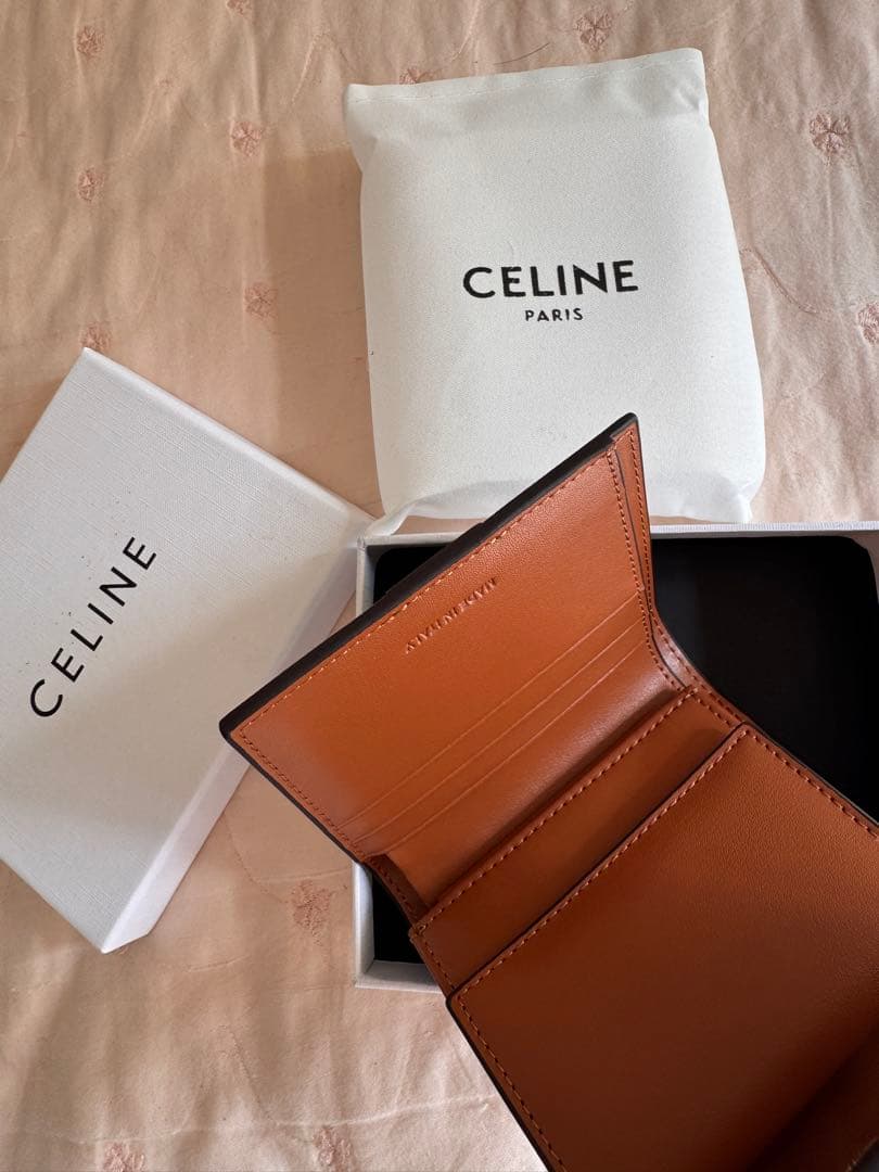 CELINE 三つ折り財布 ダークブラウン