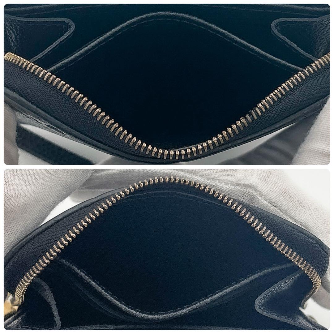 超美品★ルイヴィトン アンプラント ジッピーパース 黒 ミニ財布