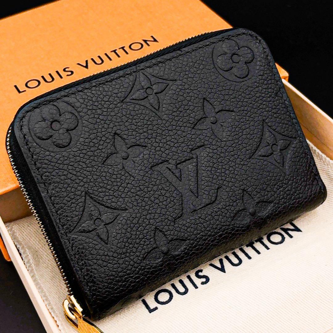 超美品★ルイヴィトン アンプラント ジッピーパース 黒 ミニ財布