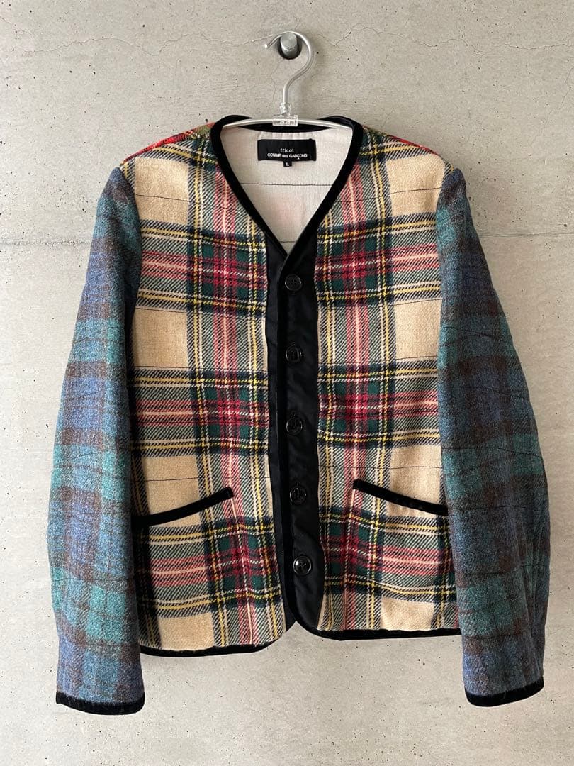 tricot COMME des GARÇONS ノーカラージャケット Lサイズ