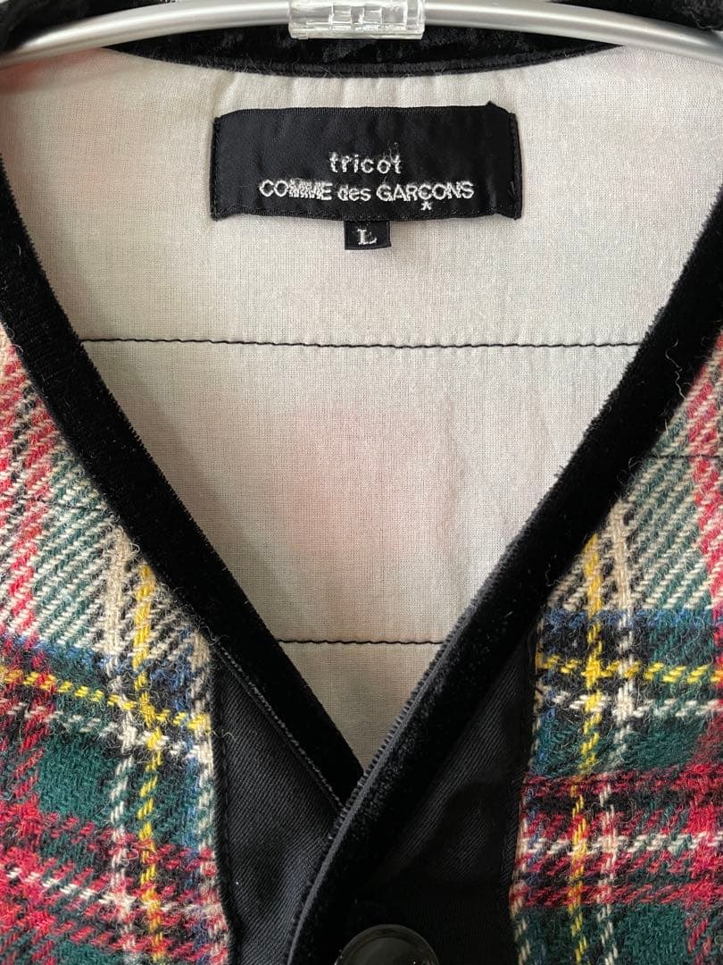 tricot COMME des GARÇONS ノーカラージャケット Lサイズ