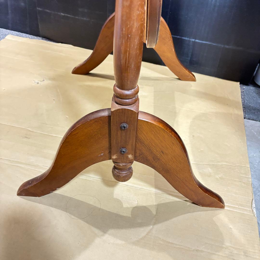 アンティーク 木製オーバルスタンドミラー レトロ