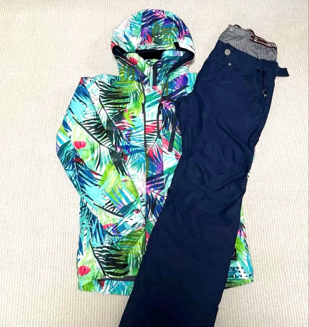 【美品】ESTIVO エステイボ スノーボード スキー ウェア 上下 Mサイズ