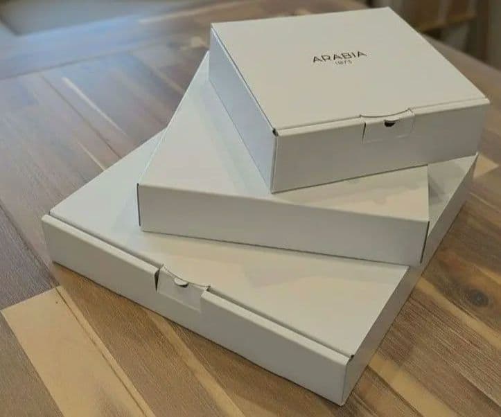 【新品未使用】ARABIA アラビア　マイニオ　ホワイト　プレート5枚セット