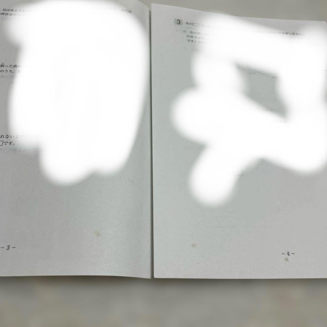 サピックス　新６年（現5年）⭐︎3月度入室・組分けテスト原本【2024.3】