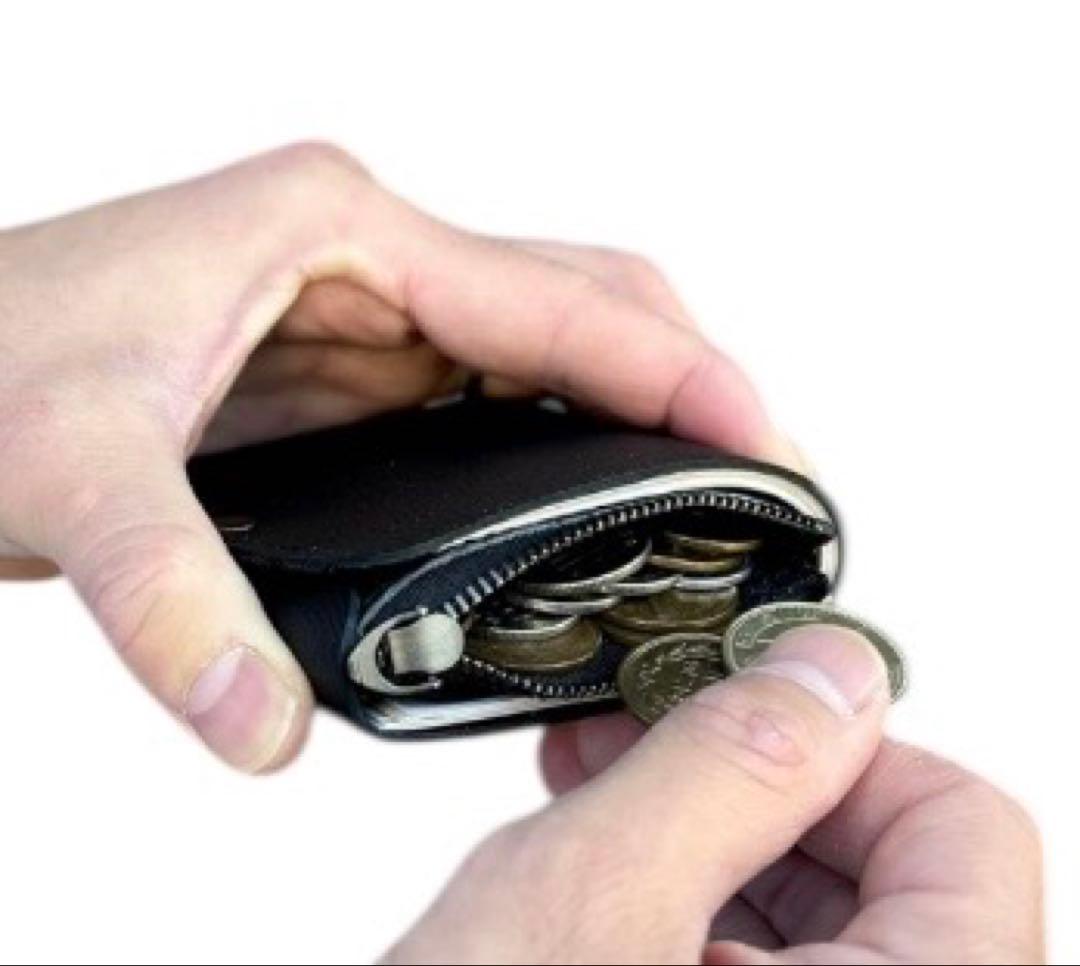 【美品】ATELIER MOKU小さく薄い財布 本革