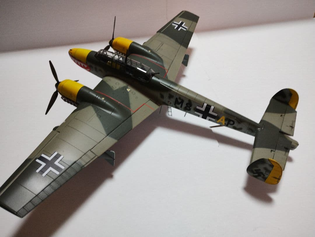 プラモデル完成機　1/48　メッサーシュミットBf110D-3