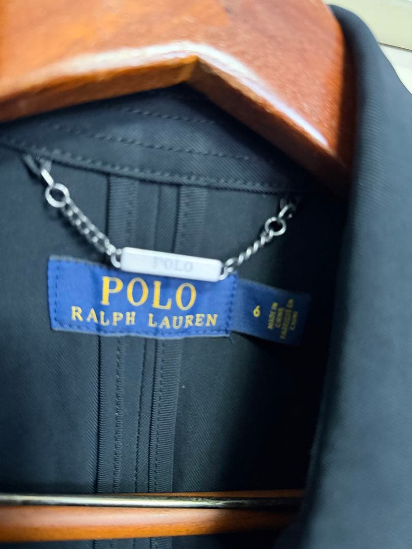 着用数回　ポロラルフローレン トレンチコート 黒 L