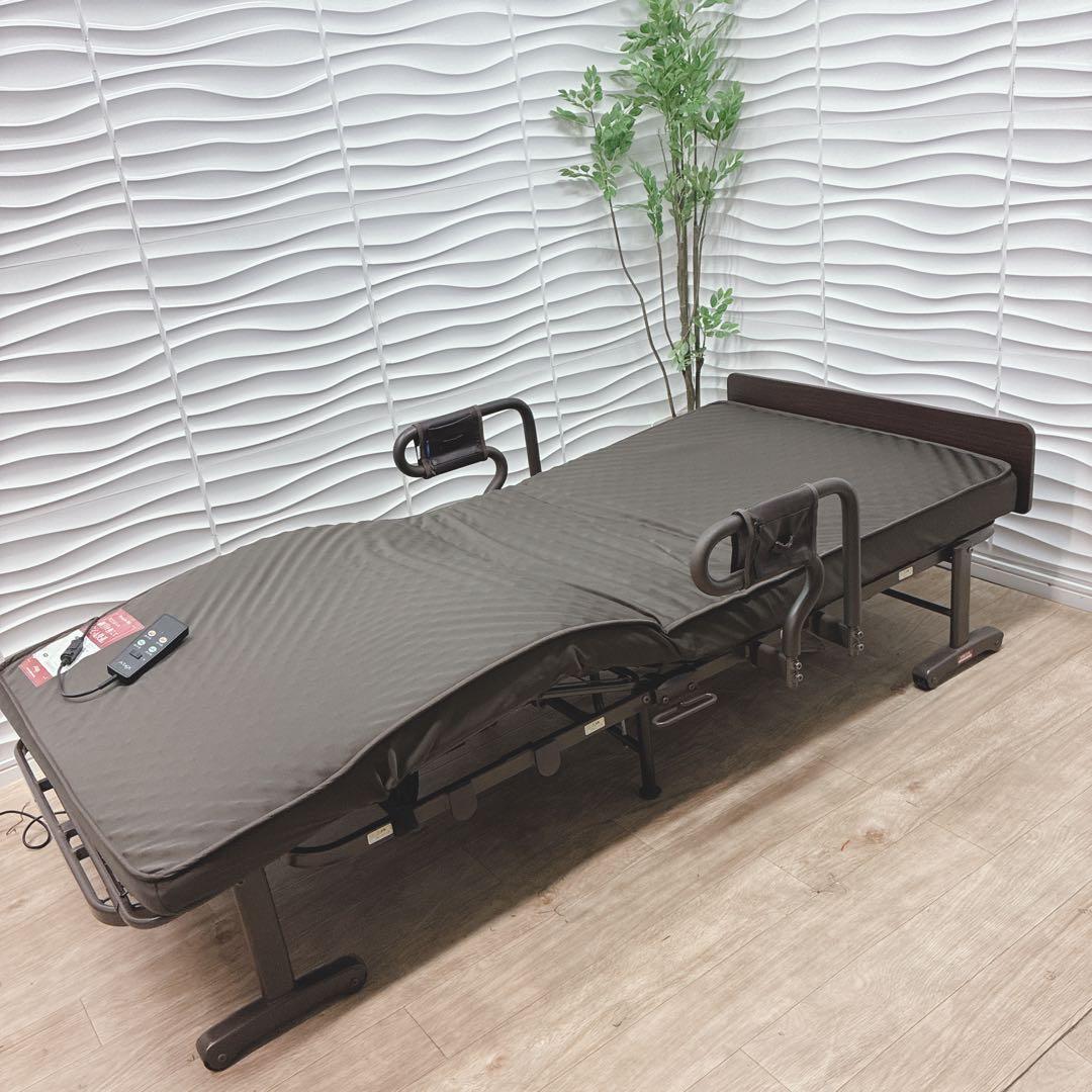 ◇大阪府 神戸市 配達料無料！◇ATEX◇電動ベッド◇折り畳み◇キャスター付き◇