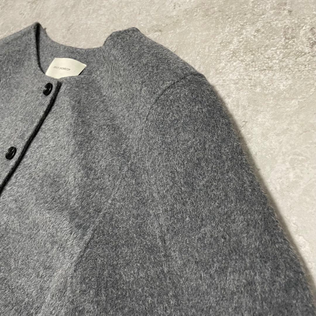 Didot.showroom 【HAND MADE】ノーカラーウールジャケット