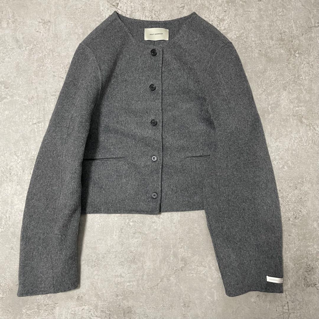 Didot.showroom 【HAND MADE】ノーカラーウールジャケット