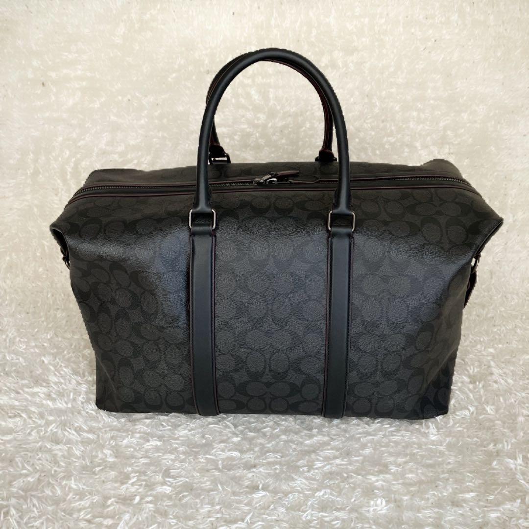 極美品！COACH ボストンバッグ トレッカー バッグ　シグネクチャー