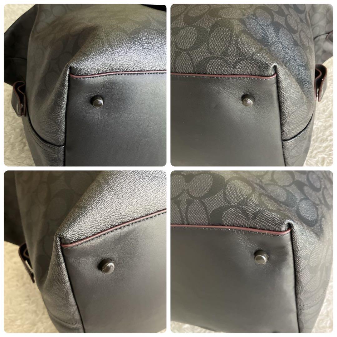 極美品！COACH ボストンバッグ トレッカー バッグ　シグネクチャー