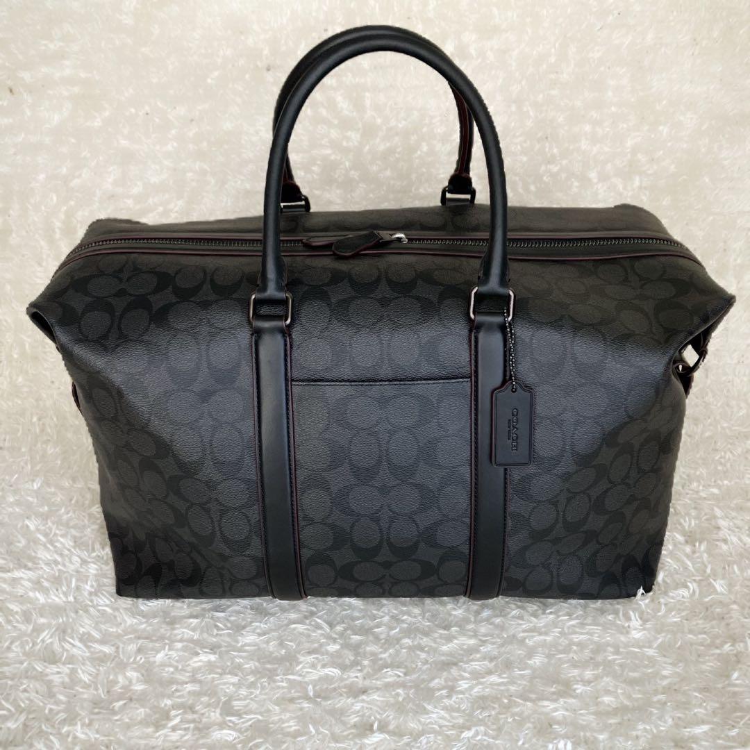 極美品！COACH ボストンバッグ トレッカー バッグ　シグネクチャー