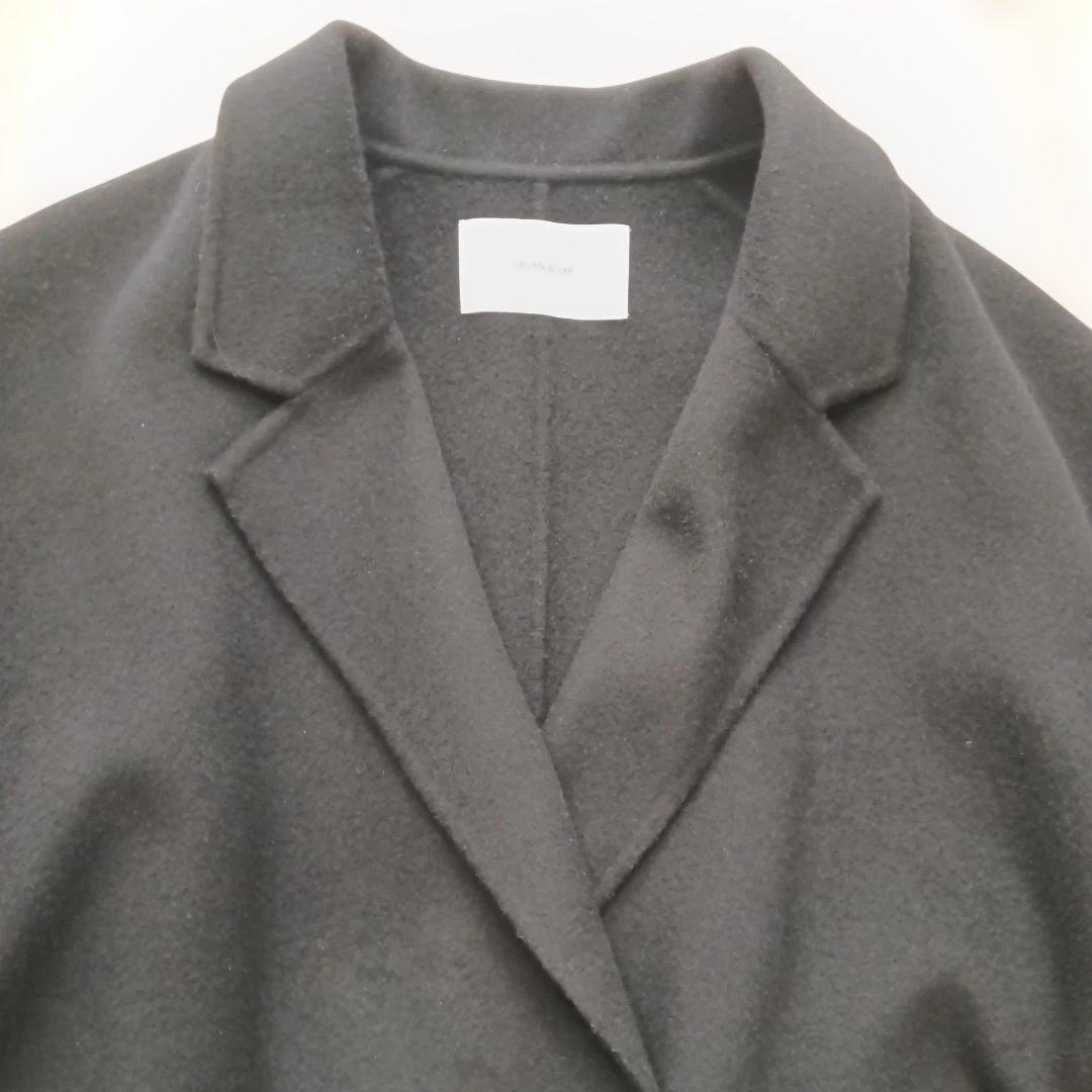 フレームワークハミルトンリバーテーラードコート2024年黒38オーバーサイズ近年