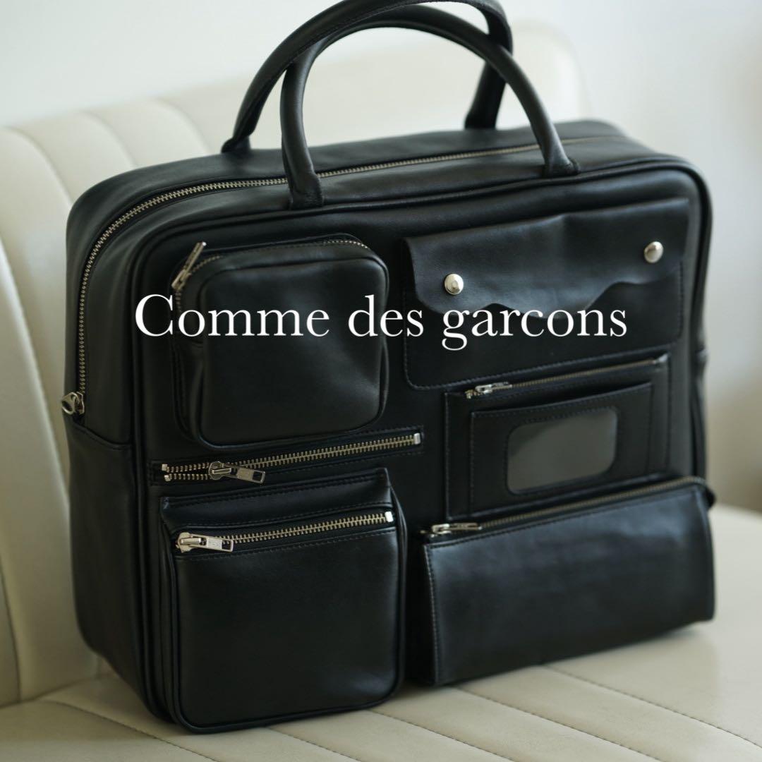 コムデギャルソン マルチポケット レザー 青山 バッグ ジュンヤワタナベ
