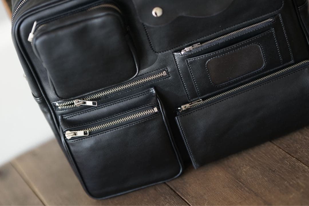 コムデギャルソン マルチポケット レザー 青山 バッグ ジュンヤワタナベ