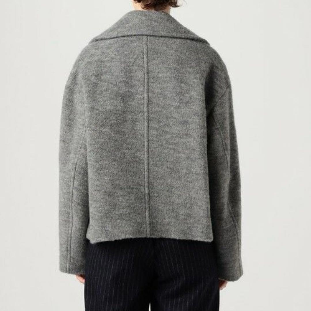 美品 トゥモローランド マカフィー シープパイル ショートピーコート 金ボタン