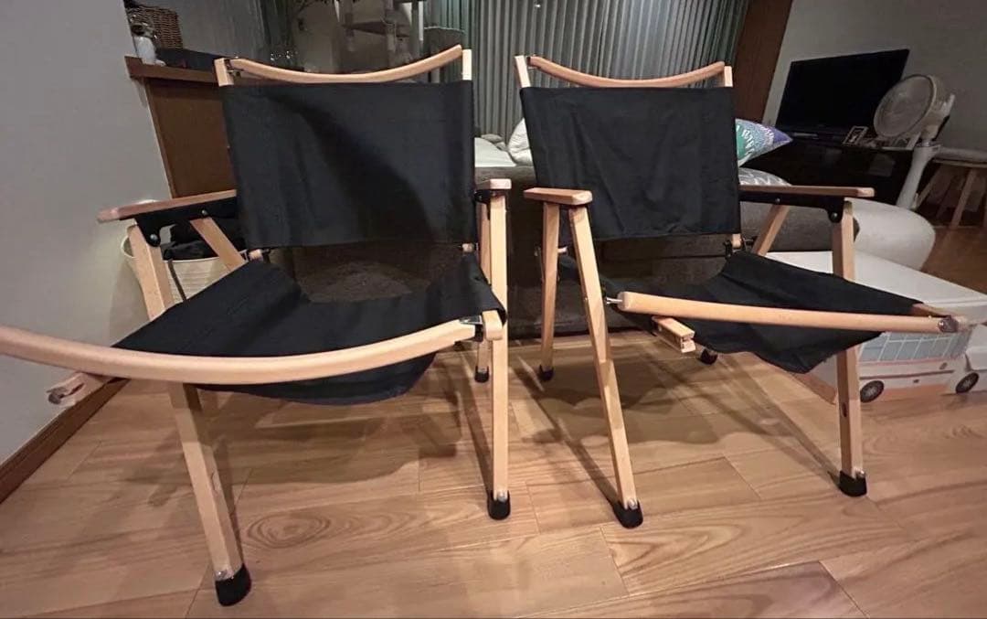 <値下げ不可> Hilander ハイランダー　ウッドフレームチェア 2脚セット