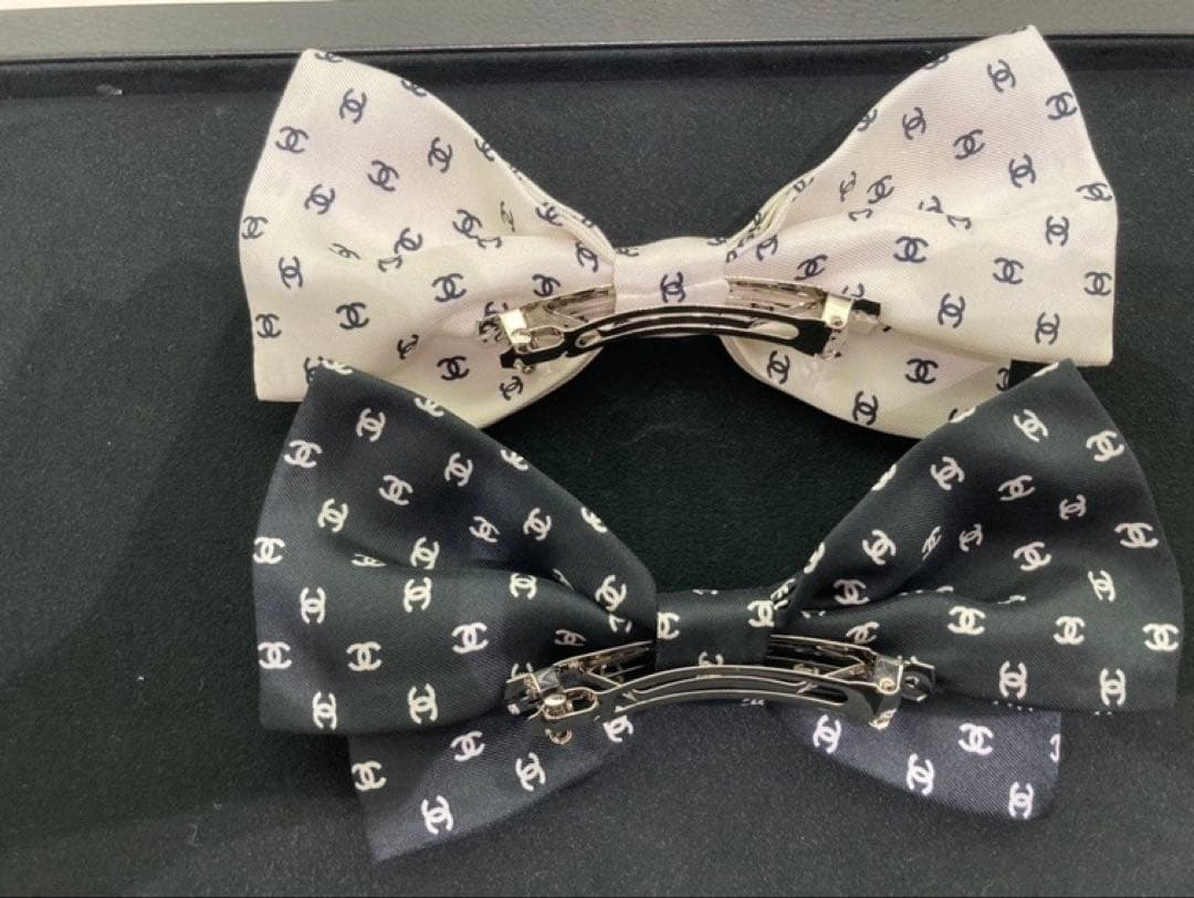 値下げ！新品　新作　シャネル　ロゴリボンバレッタ　黒 25P 超希少　完売品
