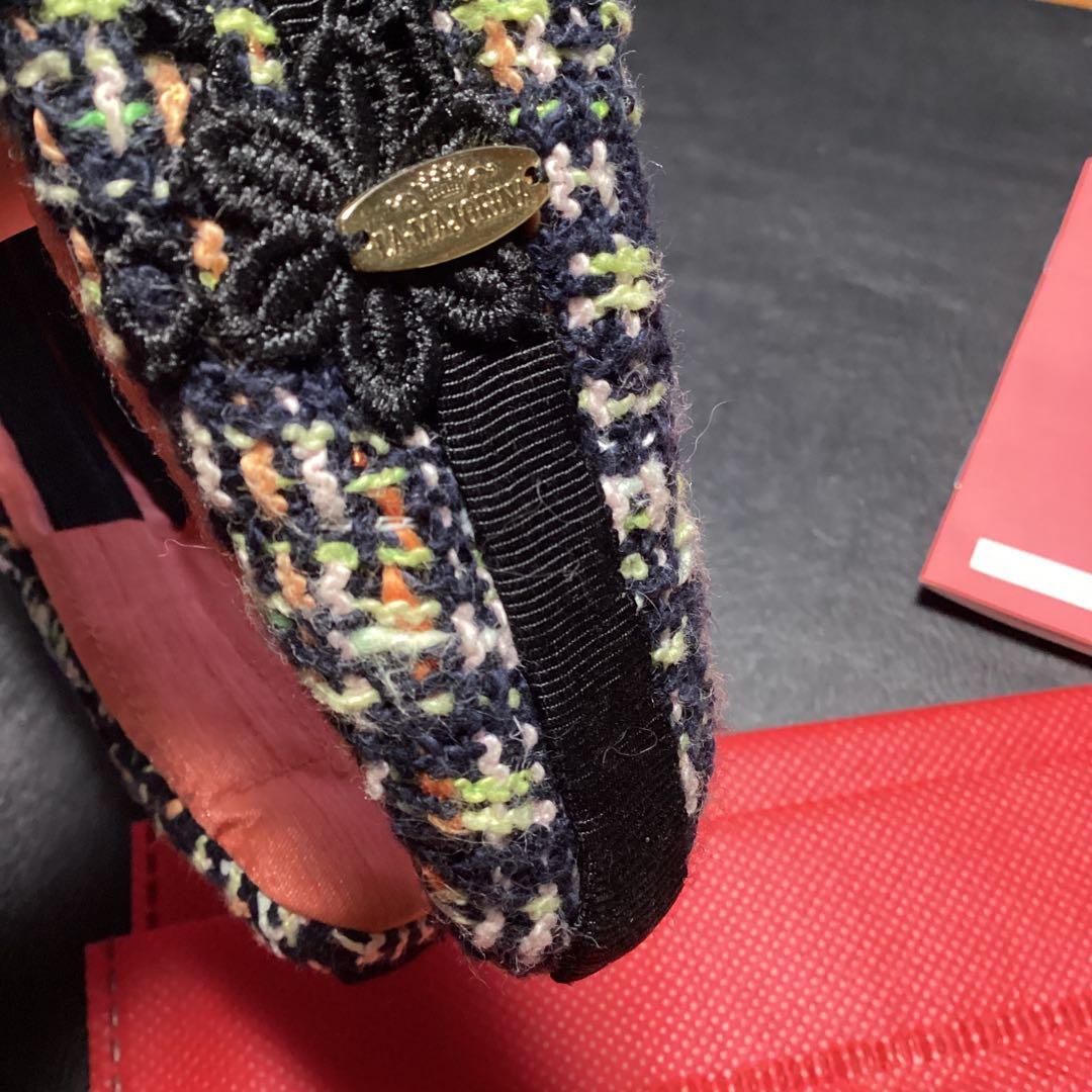 ラマジョリーナ　ブラックピンク　カチューシャ　ツイード