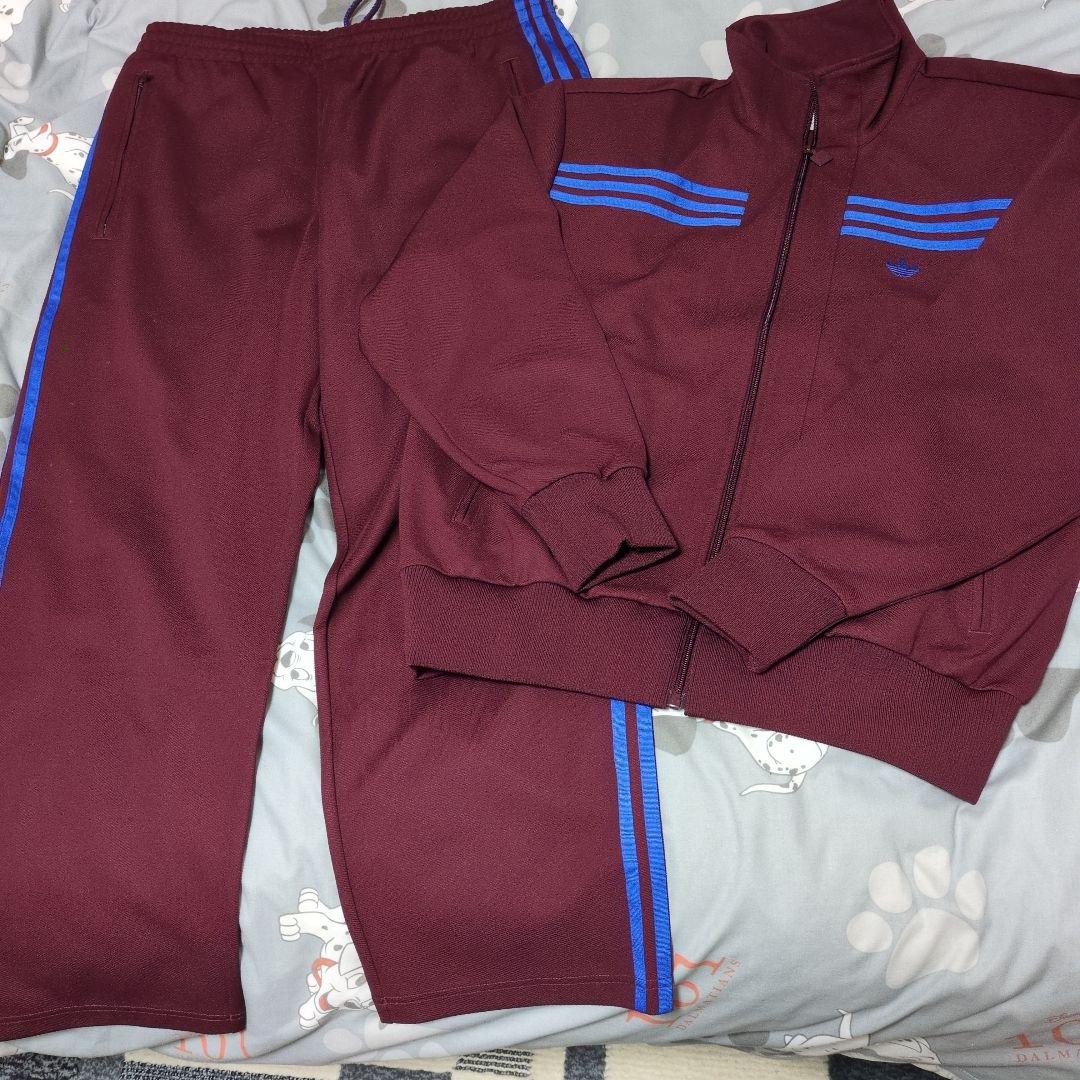 d*i様 特別出品！アディダス☆バーガンディ スウェットジャージセット