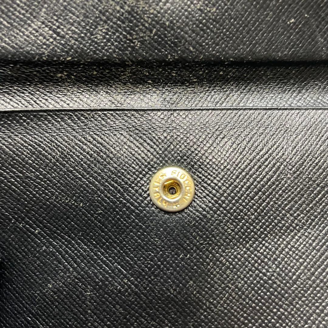 2866 PRADA プラダ 三つ折り財布 ブラック トライアングルロゴ