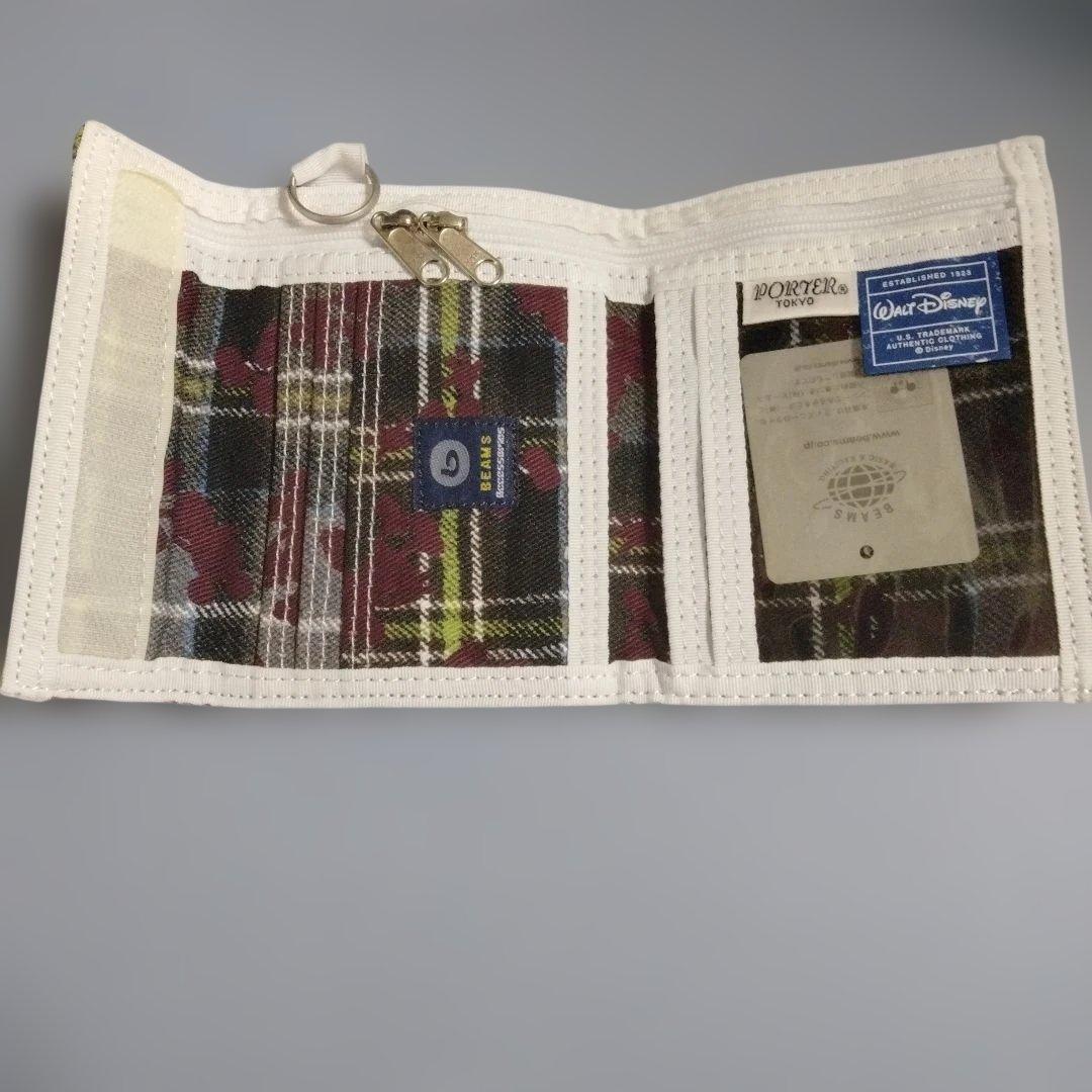 PORTERポーター　 財布 チェック柄　ディズニー✕ビームス