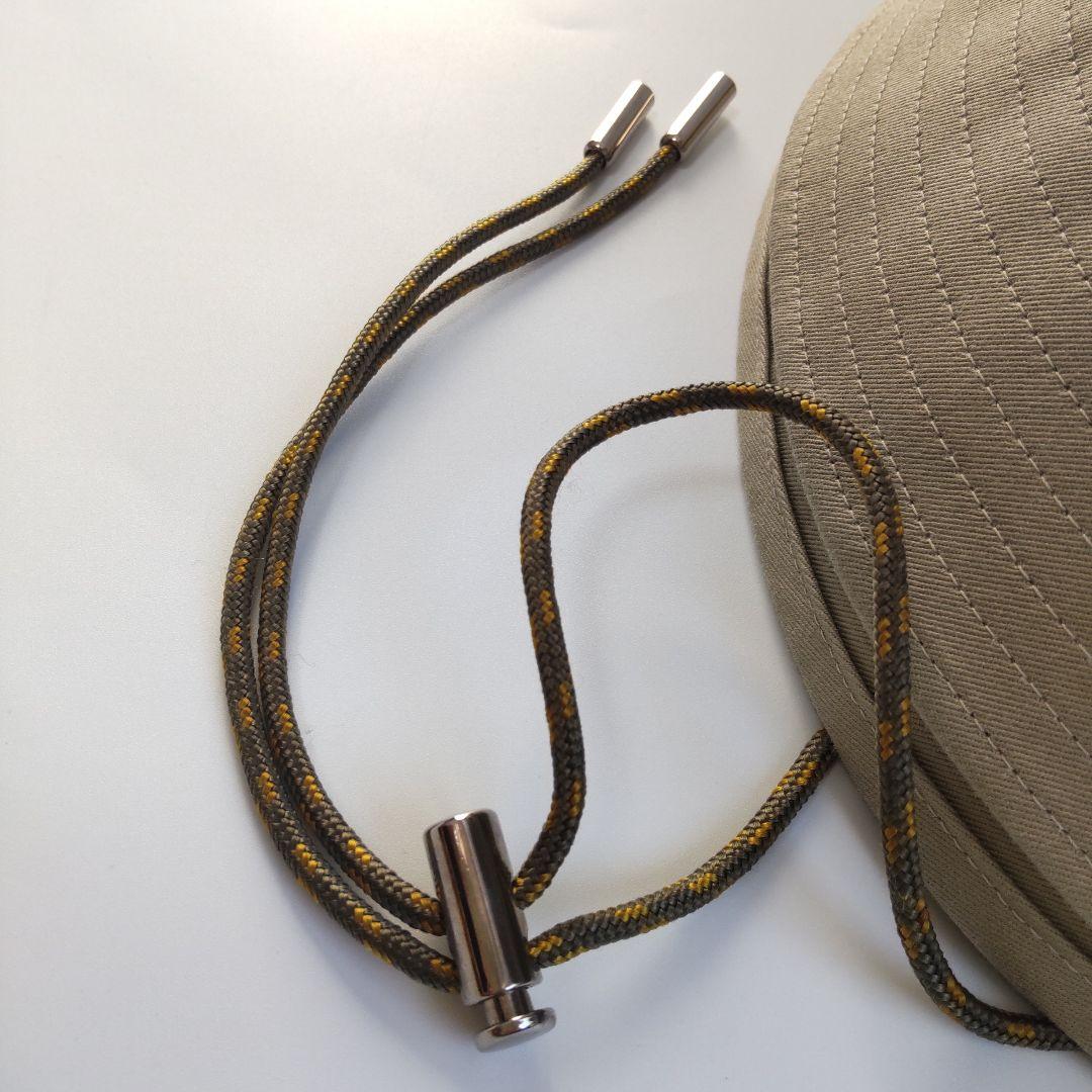 美品 22SS サカイ サファリハット ダブルブリム ベージュ ロゴ刺繍 1