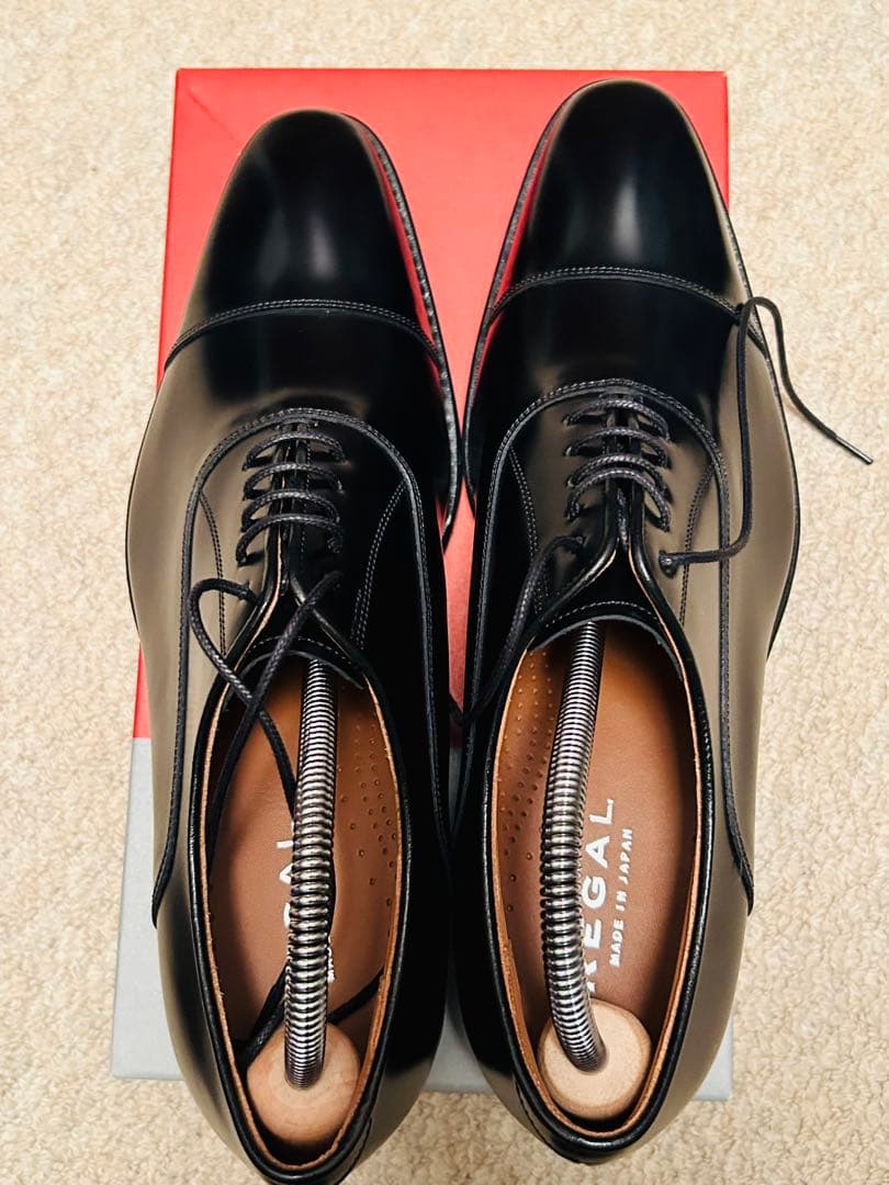 REGAL 日本製 黒 ストレートチップ靴