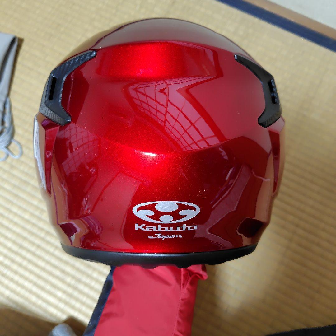 OGK KABUTO RYUKI シャイニーレッド Lサイズ ピンロック付き