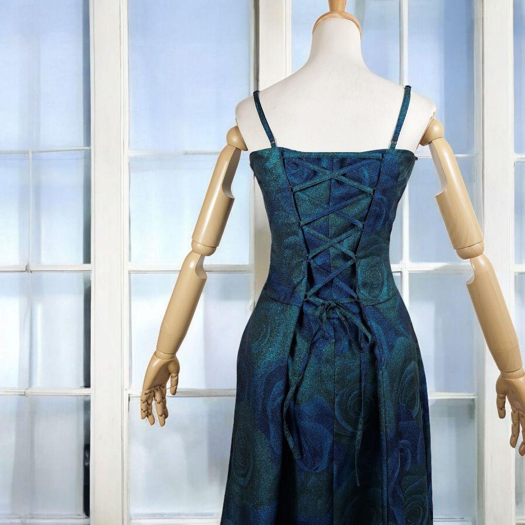 美品 Genet Vivien ローズ柄パーティードレス