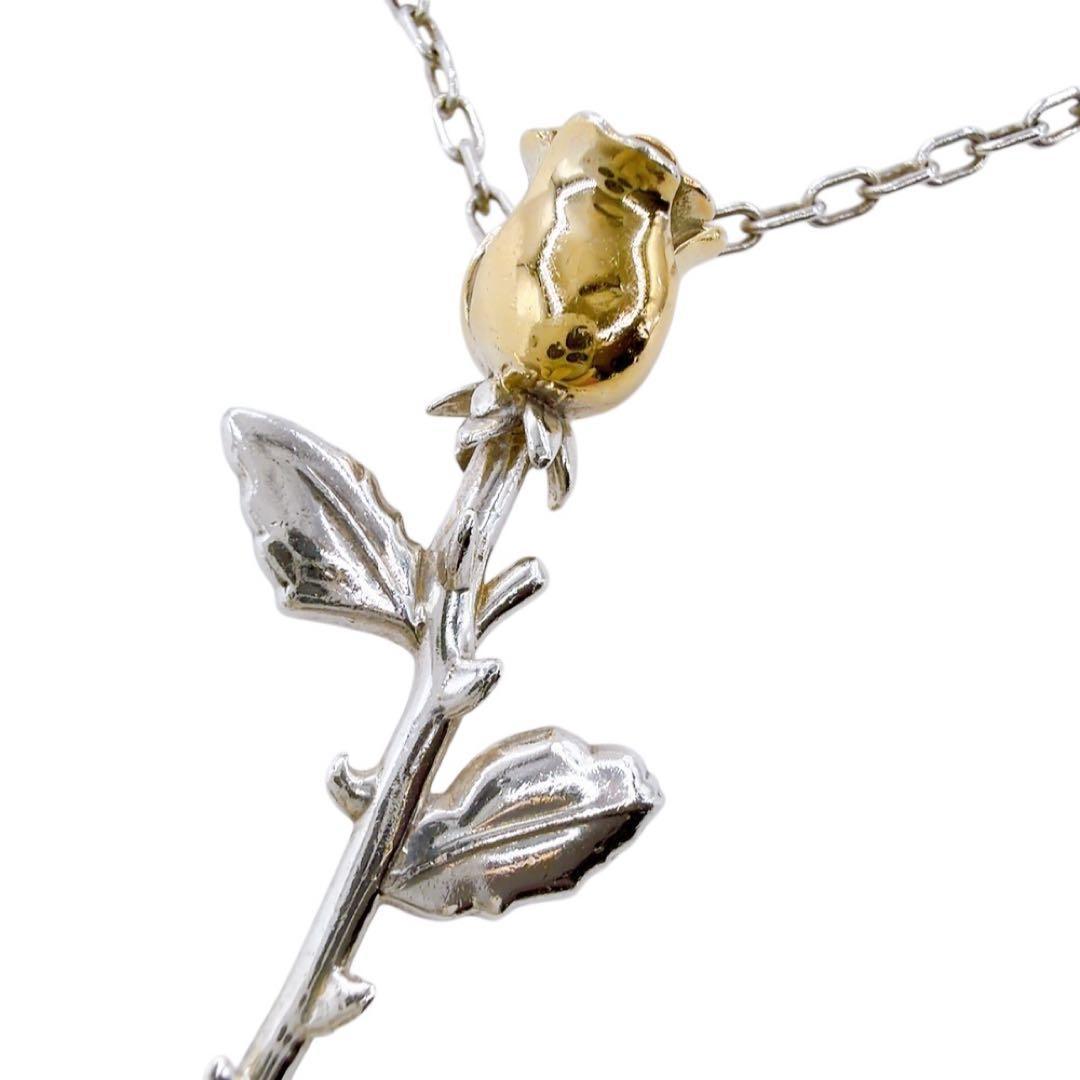 【美品】アンブッシュ ローズ ネックレス シルバー 925 日本製 箱付き 刻印