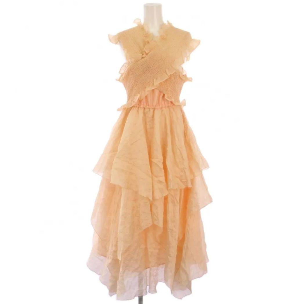 藤田ニコルちゃん着用♡未使用♡FURFURファーファ♡シャーリーングフリルドレス