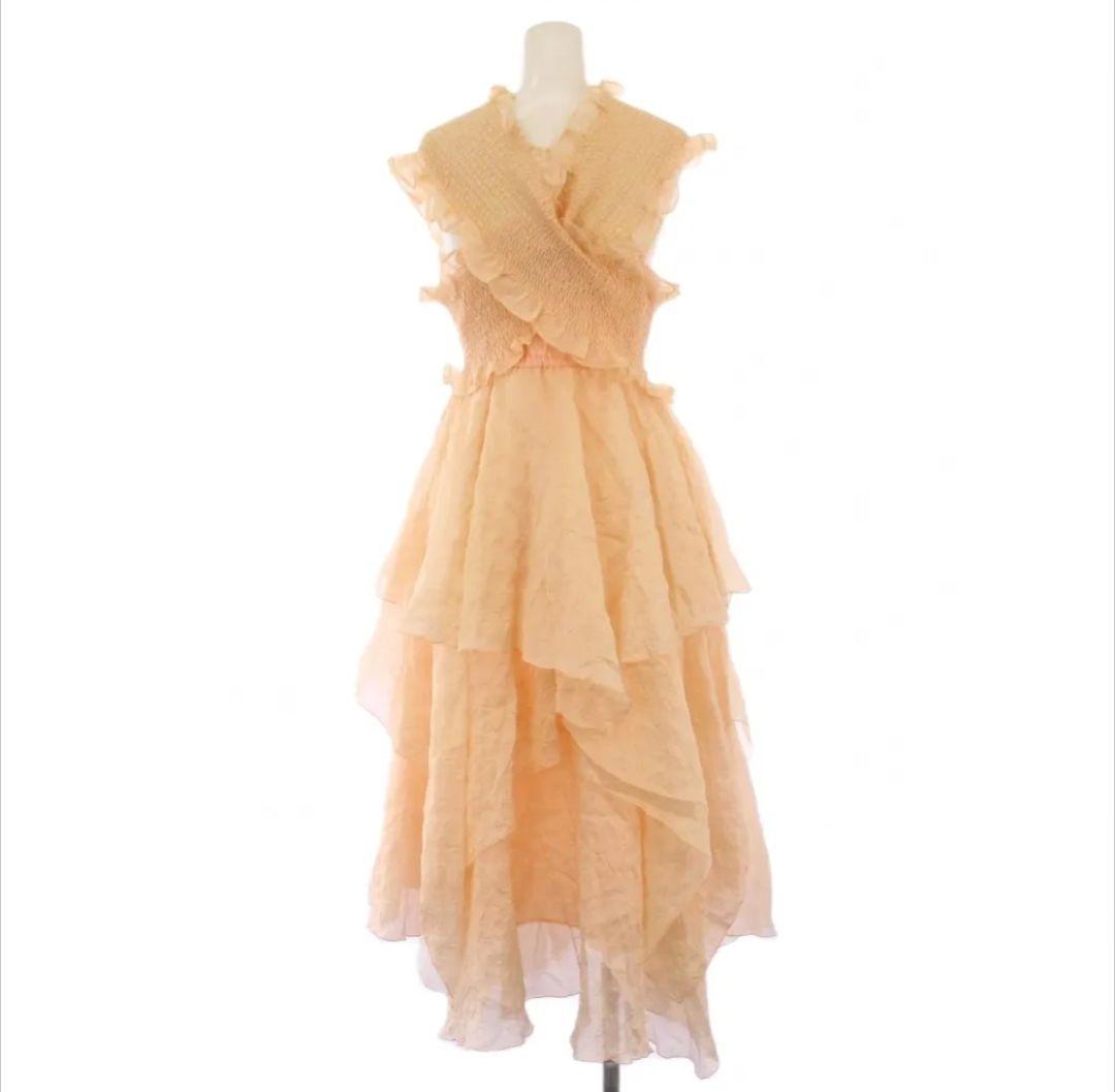 藤田ニコルちゃん着用♡未使用♡FURFURファーファ♡シャーリーングフリルドレス