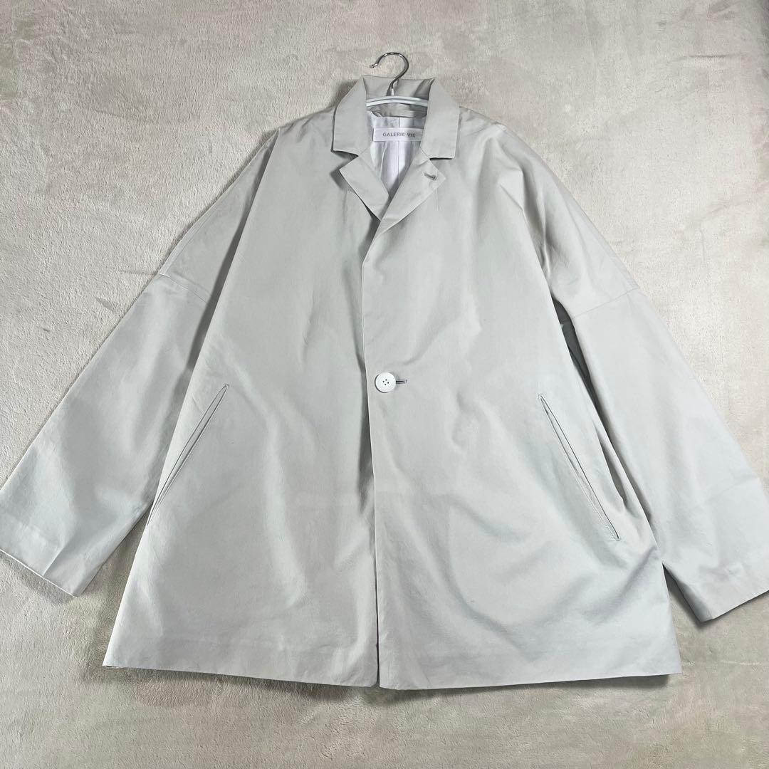 24ss ギャルリーヴィー　パラシュートクロス ワイドチェスタージャケットコート